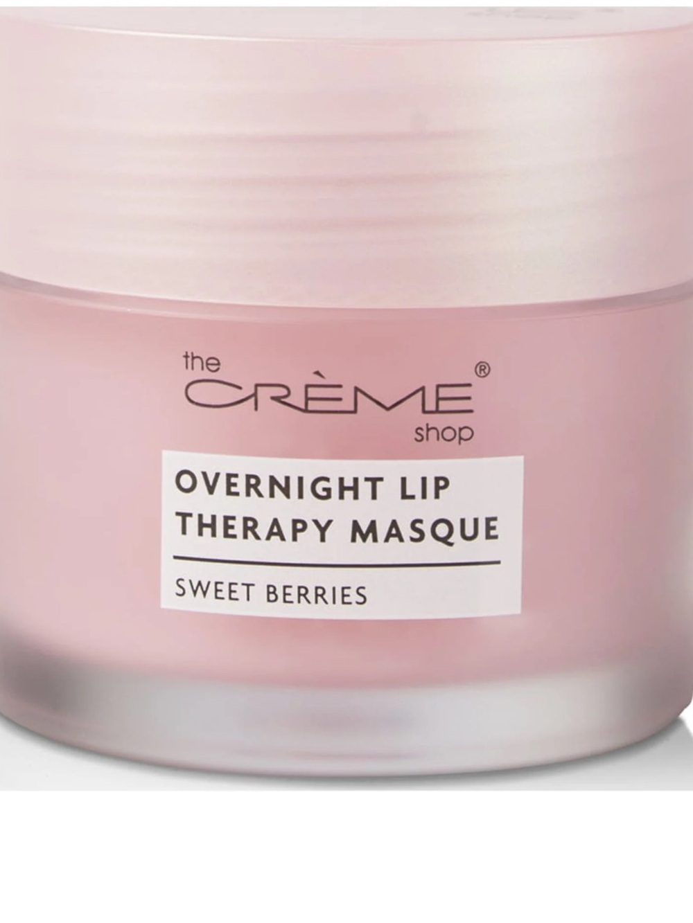 New The Crème Shop Overnight Lip Therapy Masque - Sweet Berries (Pink)
